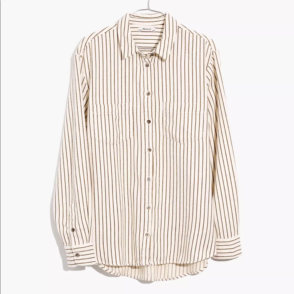 Madewell - Flannel Sunday Shirt in Creeland Stripe